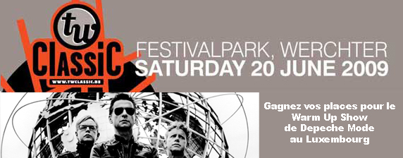 Gagnez vos tickets pour le Warm Up Show de  Depeche Mode au Luxembourg! 